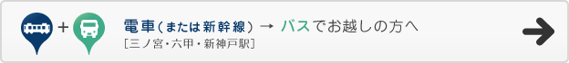 電車(三ノ宮・六甲・新神戸駅)からバスでお越しの方へ