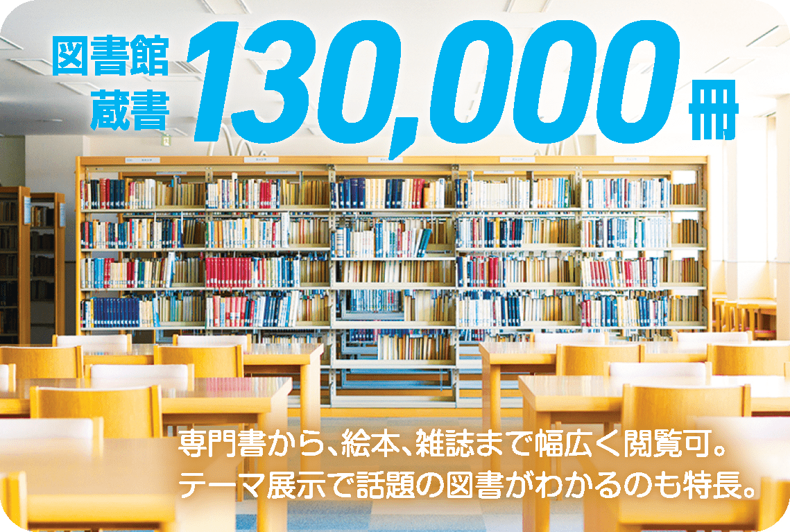 図書館蔵書130,000冊
