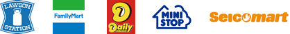 LAWSON FamillyMart Daily MINISTOP Seicomart